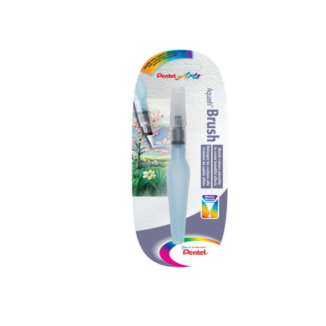 Pennello Aquash Water Brush con serbatoio - 10ml - punta media - Pentel