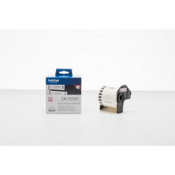 Brother - Rotolo etichetta continua - carta adesiva - Rosso/Bianco - 62mm x 15,26mt - DK-22251
