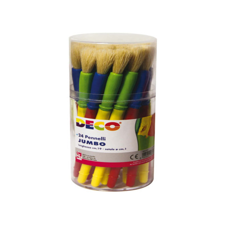 Pennellotti Jumbo - Deco - barattolo 24 pezzi