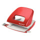 Perforatore 5008 - passo 8 cm - max 30 fogli - 2 fori - rosso - Leitz