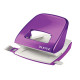 Perforatore 5008 New NeXXt WOW - passo 8 cm - max 30 fogli - 2 fori - viola metallizzato - Leitz