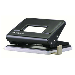 Perforatore in metallo - 2 fori - passo 8 cm - nero - Titanium
