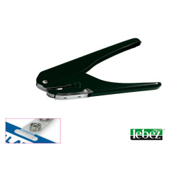 Perforatore per badge 9770 - foro 15 x 4 mm - nero - Lebez