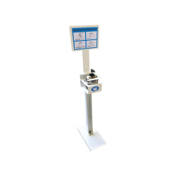 Piantana da terra porta dispenser da 500ml - max Ø 80mm - Metalplus