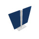 Piantana Moody - a 2 pannelli - H 140 cm - blu