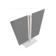 Piantana Moody - a 2 pannelli - H 140 cm - grigio