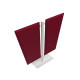 Piantana Moody - a 2 pannelli - H 140 cm - rosso