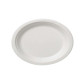Piatti piano monouso Bio - rotondo - diametro 26 cm - cellulosa/canna da zucchero - bianco - Leone - conf. 50 pezzi