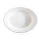 Piatto fondo monouso - rotondo - 680 ml - canna da zucchero - bianco - Signor Bio - conf. 50 pezzi