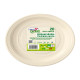 Piatto frutta monouso- rotondo - diametro 17 cm - Mater-Bi - avorio - Dopla Green- conf. 20 pezzi