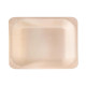 Piatto piano monouso - quadrato - 14,5 x 14,5 cm - legno - colore naturale - Signor Bio - conf. 50 pezzi