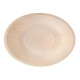 Piatto piano monouso - rotondo - diametro 21,5 cm - legno - colore naturale - Signor Bio - conf. 50 pezzi