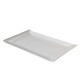 Piatto rettangolare - 23 x 14 x 2,6 cm - melamina - bianco - Leone