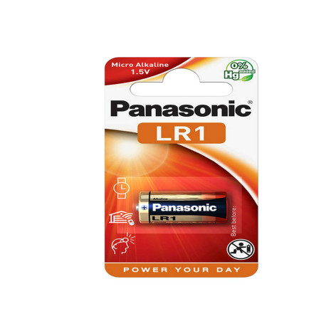 Pila - LR1 - 1,5V - alcalina - Panasonic - blister 1 pezzo