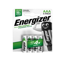 Pila ministilo AAA - 1,2V - Power Plus - ricaricabili - Energizer - blister 4 pezzi