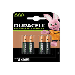 Pila ministilo AAA - 1,2V - Precharged - ricaricabili - Duracell - blister 4 pezzi