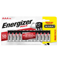 Pila ministilo AAA - 1,5V - Max alcalina - Energizer - astuccio 16 pezzi