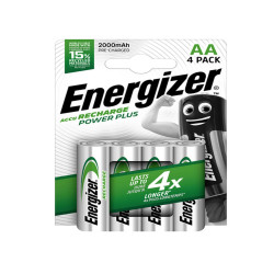 Pila stilo AA - 1,2V - Power Plus - ricaricabili - Energizer - blister 4 pezzi