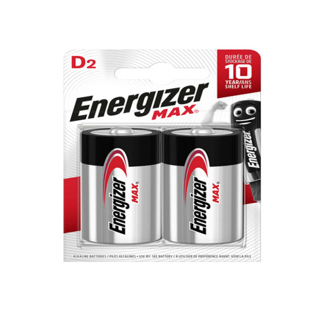Pila torcia - D - LR20 - Max - Energizer - blister 2 pezzi