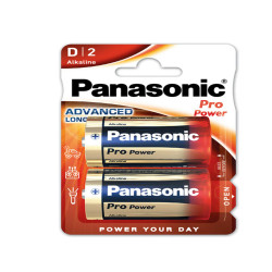 Pila torcia - D - LR20 - ProPower - Panasonic - blister 2 pezzi