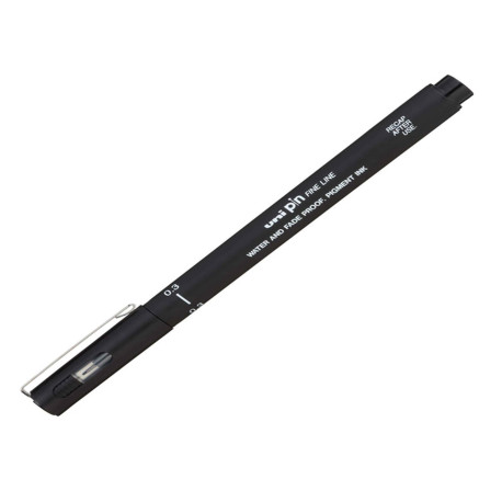 Pin fineliner - punta 0,3 mm - nero - Uni Mitsubishi