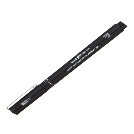 Pin fineliner - punta 0,8 mm - nero - Uni Mitsubishi
