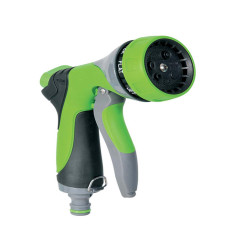 Pistola a doccia - 7 getti - alluminio - Verdemax