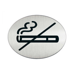 Pittogramma adesivo - Zona non fumatori - acciaio - diametro 8,3 cm - Durable
