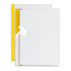 Cartelline Poli 200 - PPL - 21x29,7 cm - trasparente - dorso giallo - Sei Rota - conf. 10 pezzi