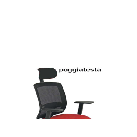 Poggiatesta per seduta Molly A - nero - Unisit