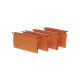 Cartella sospesa Signaletic - cassetto - interasse 39 cm - fondo U 30 mm - 39x25 cm - arancione - Rexel