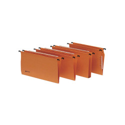 Cartella sospesa Signaletic - cassetto - interasse 39 cm - fondo U 30 mm - 39x25 cm - arancione - Rexel
