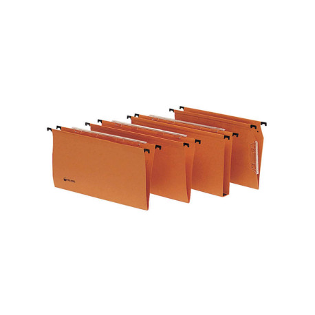 Cartella sospesa Signaletic - cassetto - interasse 39 cm - fondo U 30 mm - 39x25 cm - arancione - Rexel