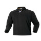 Polo a maniche lunghe Turino - 100% cotone - taglia L - nero - Deltaplus
