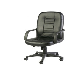 Poltrona direzionale Detroit HC4418H - con ruote e braccioli - nero - Serena Group