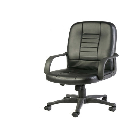Poltrona direzionale Detroit HC4418H - con ruote e braccioli - nero - Serena Group