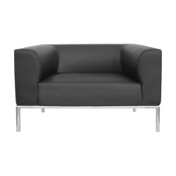 Poltrona Diwa DW1 - con braccioli inclusi - nero - Unisit