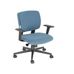 Poltrona semidirezionale Atlantia AABN - con braccioli regolabili - jeans - Unisit