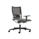 Poltrona semidirezionale Elite concept COTE - con braccioli regolabili - grigio - Unisit