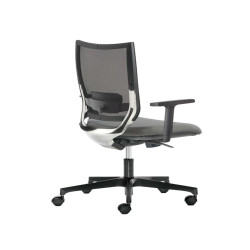 Poltrona semidirezionale Elite concept COTE - con braccioli regolabili - grigio - Unisit