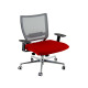 Poltrona semidirezionale Elite concept COTXL - con braccioli regolabili - rosso/grigio - Unisit