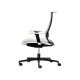 Poltrona semidirezionale Elite wing WITB - con braccioli regolabili - bianco/bianco - Unisit