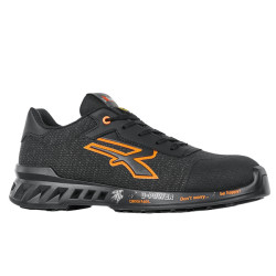 Calzatura di sicurezza Bruce - S1PS FO SR ESD - numero 44 - nero/arancione - U-Power