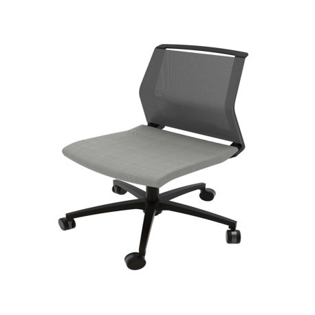 Poltrona semidirezionale Light LLE - senza braccioli - grigio chiaro - Unisit