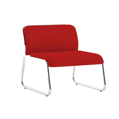 Poltroncina attesa Carosello CA1 - senza braccioli - rosso - Unisit