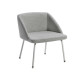 Poltroncina attesa Norma NO4CV - grigio chiaro - Unisit