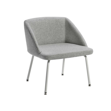 Poltroncina attesa Norma NO4CV - grigio chiaro - Unisit