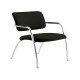 Poltroncina visitatore Lithium LT4G - con braccioli inclusi - nero - Unisit