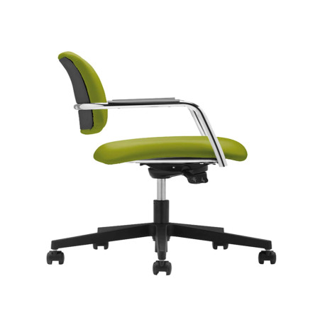 Poltroncina visitatore Lithium LTG - con braccioli inclusi - verde - Unisit
