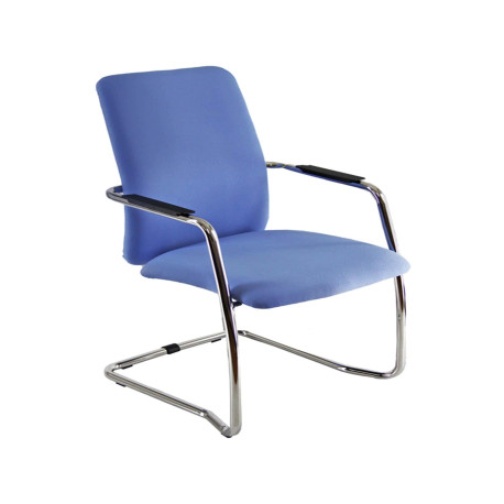 Poltroncina visitatore Lithium LTLTA - con braccioli inclusi - celeste - Unisit